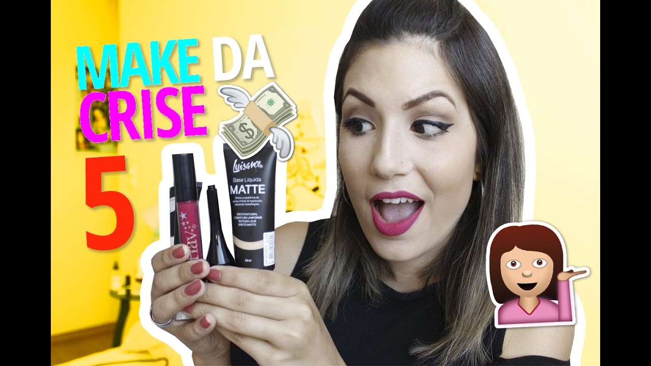 MAKE DA CRISE 5: Testando produtos até R$10,00!!! :O | Camila Lima