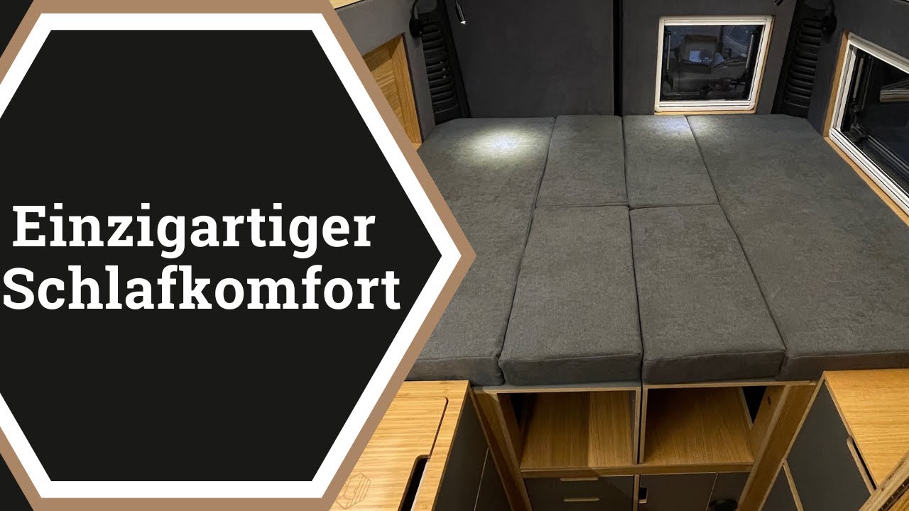 L&auml;ngs- und -Querschl&auml;fer 🛌 & vom Bett zur Sitzgruppe in 30 Sekunden ! Die Heck-Sitz-Schlafgruppe