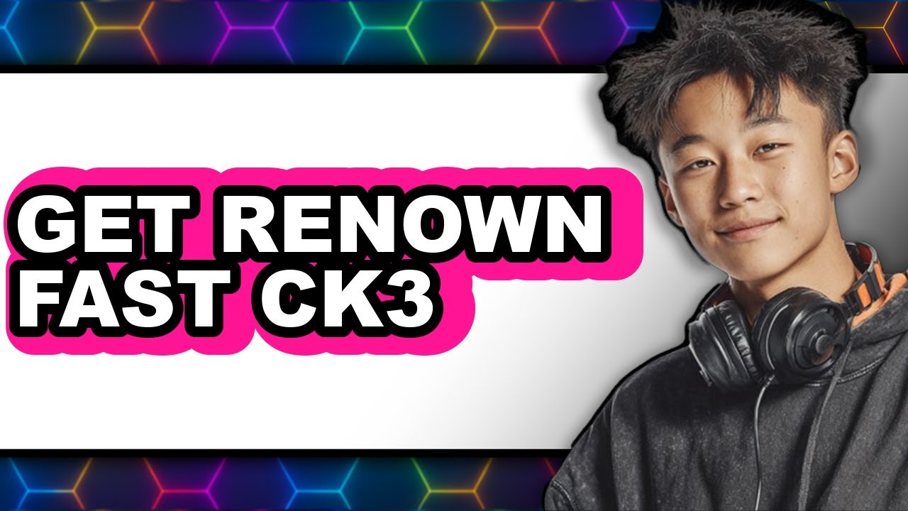 How To Get Renown Fast CK3 - Step By Step