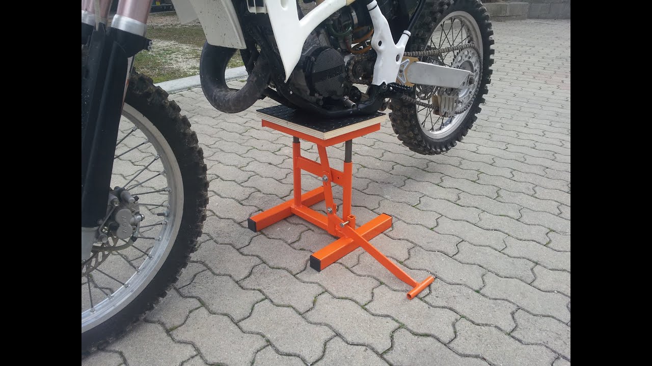alzamoto fai da te (homemade dirt bike lift stand )