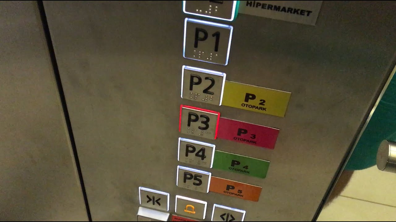 Very Nice Schindler 5500 Elevators at ÖzdilekPark Shopping Mall in Istanbul, Turkey