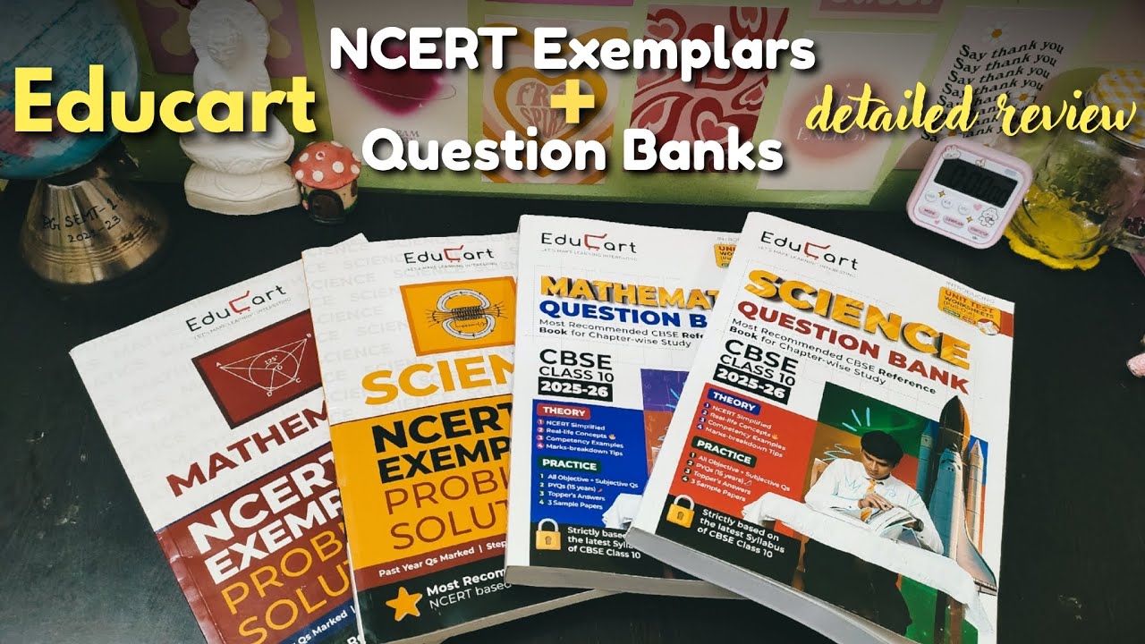 EDUCART Ncert Exemplars + Question Bank review ✨| Question banks for class 10th | Ncert Exemplars |