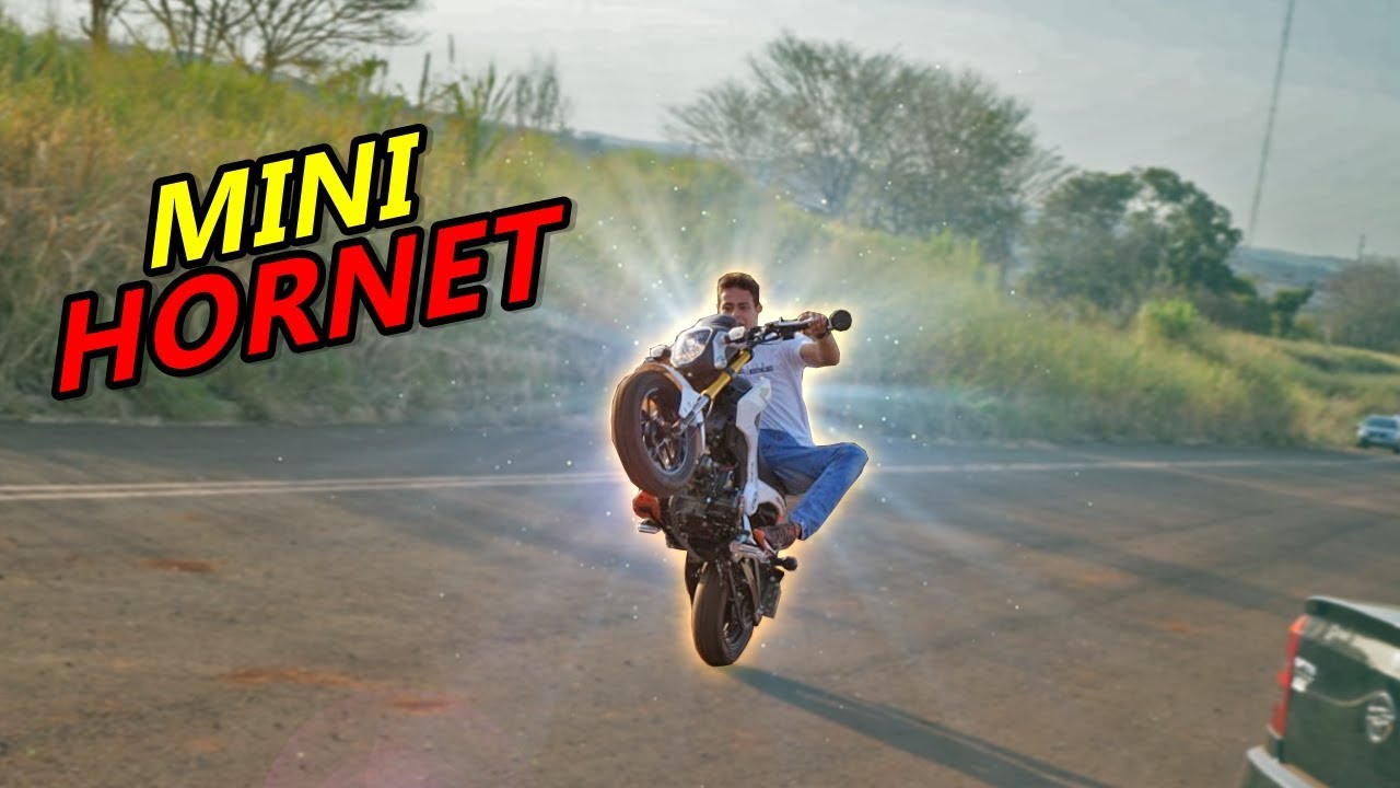 APRENDI EMPINAR A MINI HORNET ▸CAUSANDO NA RUA DO GRAU 😍