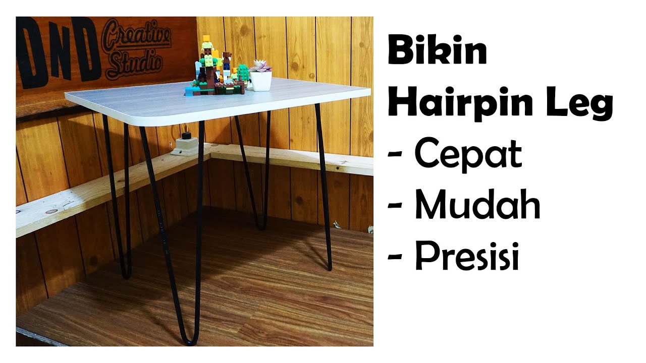 Cara Bikin Kaki Meja Besi Hairpin Mudah dan Presisi | Bikin Alat Tekuk Besi Beton dan Jig Hair Pin