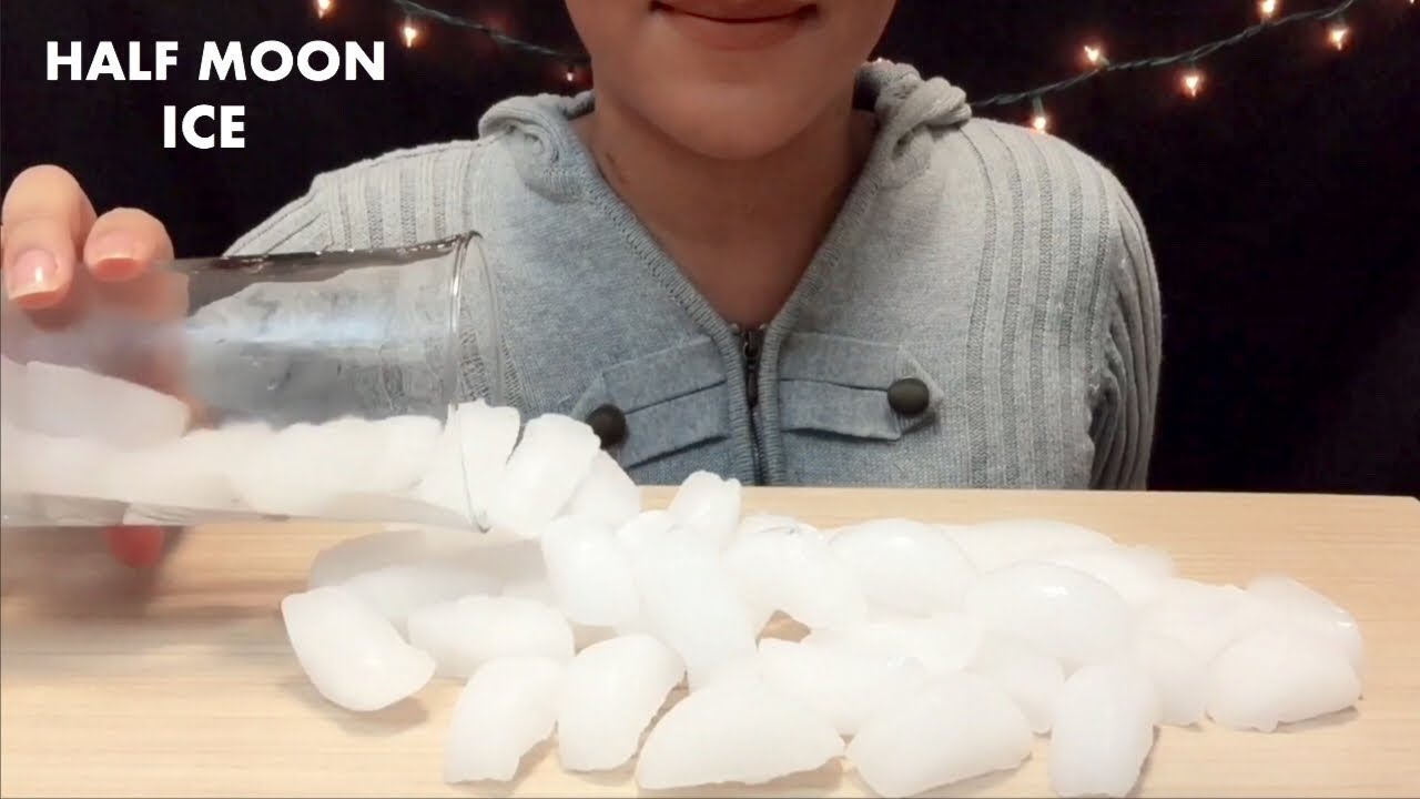 ASMR HALF MOON 🌙 CLOUDY ICE