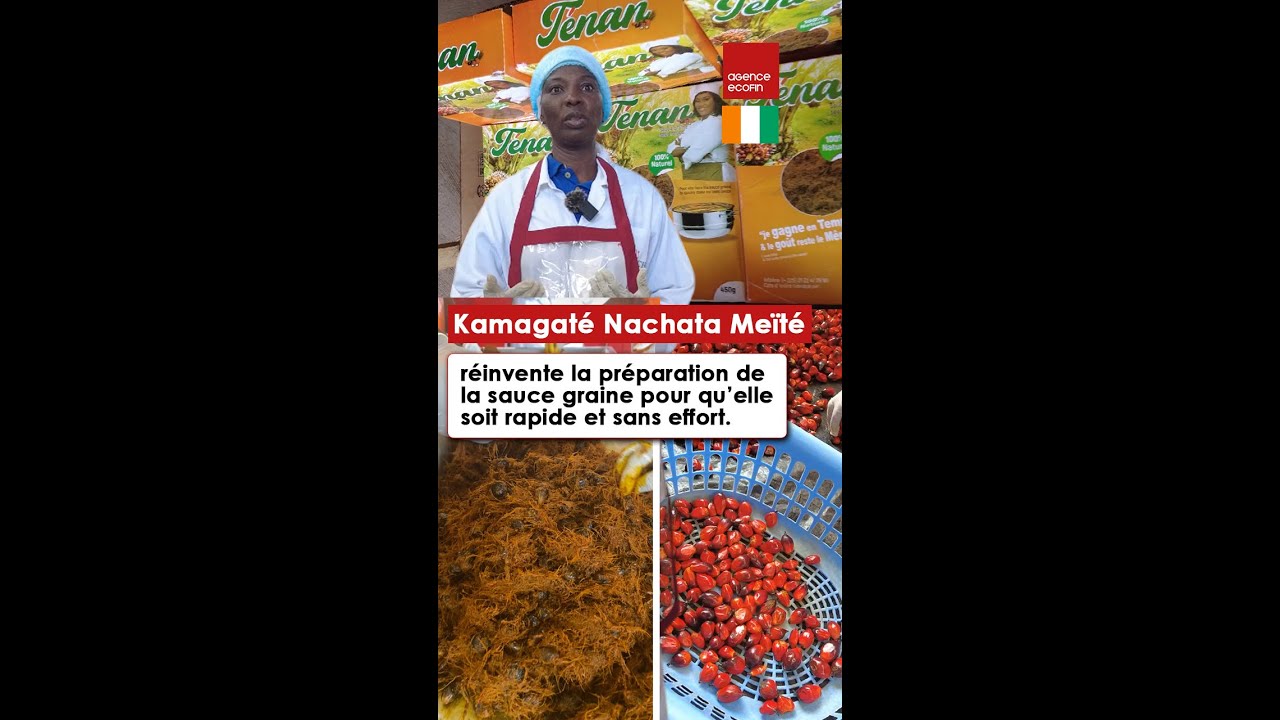 Cette ivoirienne réinvente la préparation de la sauce graine pour qu'elle soit rapide et sans effort