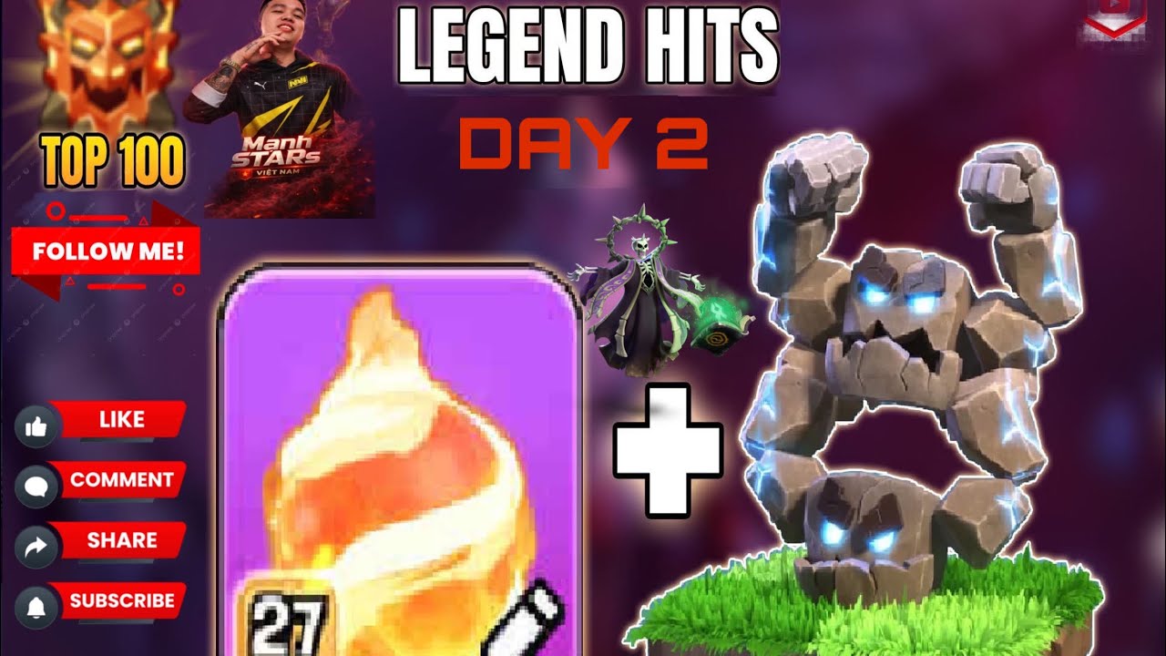 Manh STARs | Rank Legend combo Hoả cầu + Thạch nhân. Army Link....