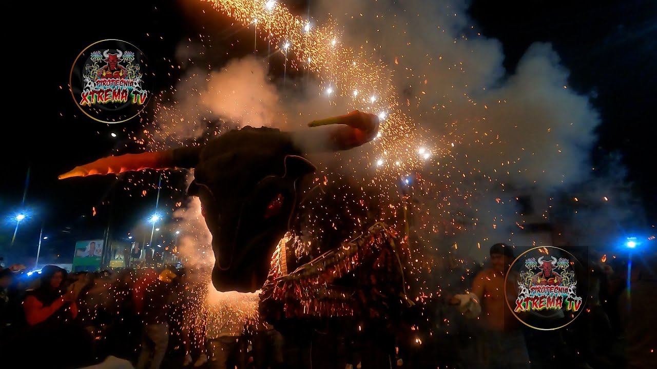 Quema de TOROS MONUMENTALES: Loquillos - Fam. Montes-Tlalli Tentli-Cozumel NG (Mazatepec, Tlaltenco)