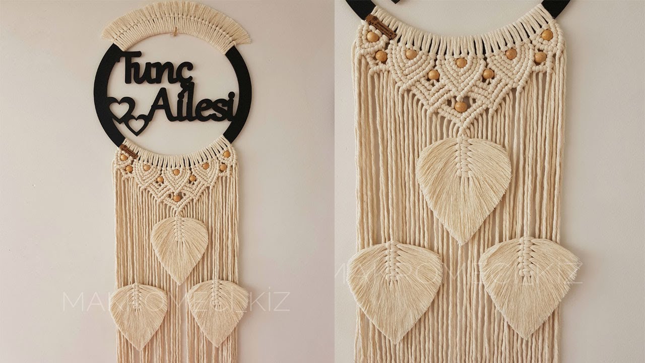 Isimli Makrome Kapı & Duvar Süsü ( Detaylı Anlatım )