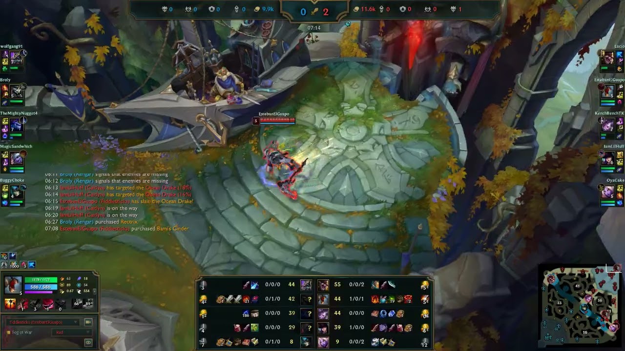 Fiddlesticks v Rengar Jungle (tank edition) with really active Kled top