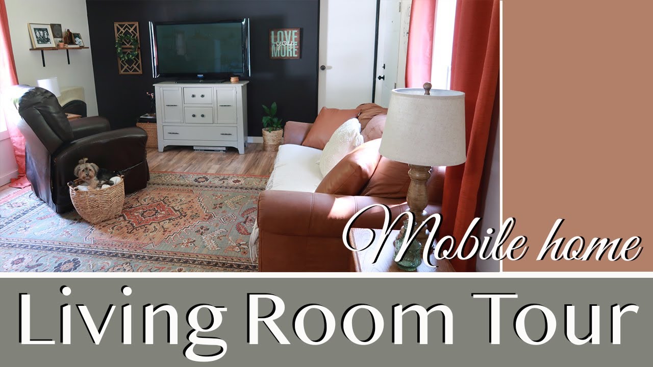Mobile Home Makeover | Living Room Tour | Single Wide Remodel | Fixer Upper On A Budget