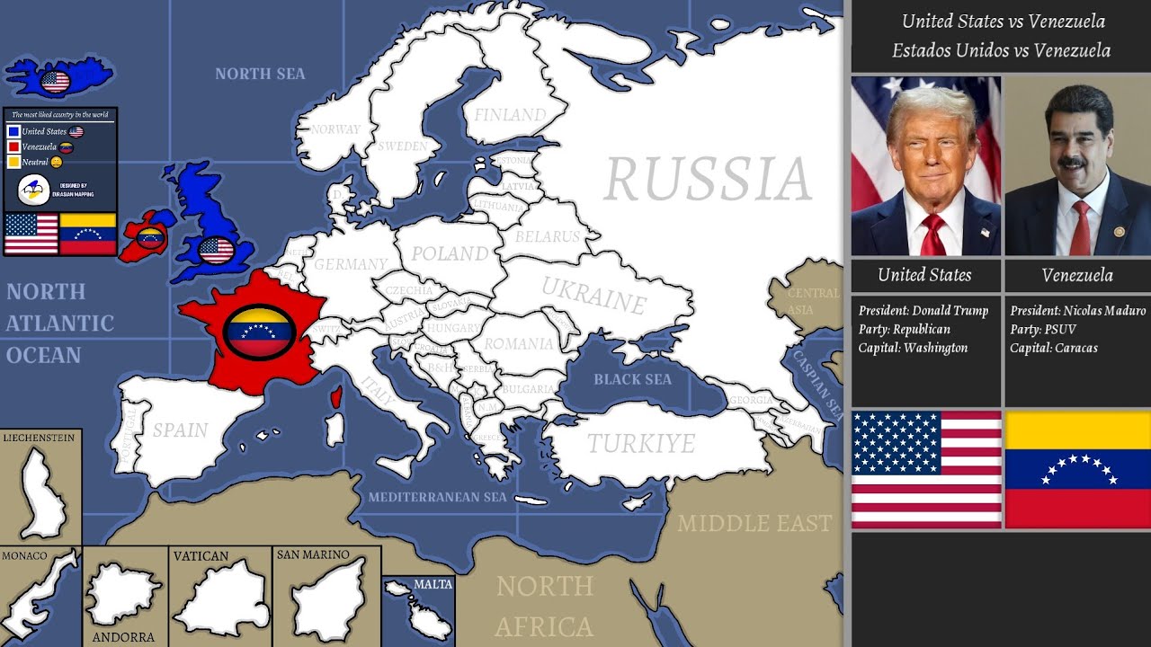 United States vs Venezuela the most liked country in the world