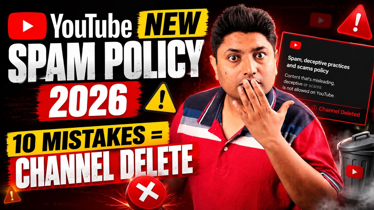 YouTube Spam Policy 2026 | Avoid These 10 Mistakes or Your Channel Could Get Deleted