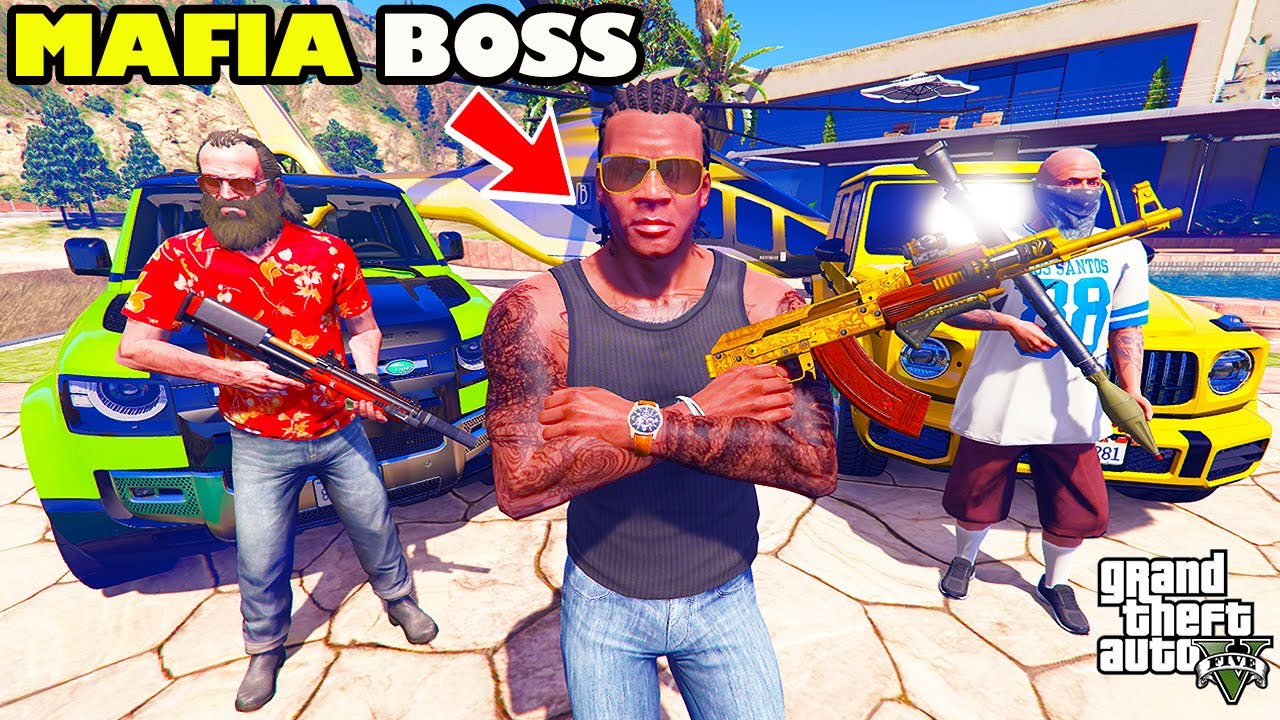Franklin Become The BIGGEST and POWERFUL MAFIA BOSS of Los Santos in GTA 5 | SHINCHAN and CHOP