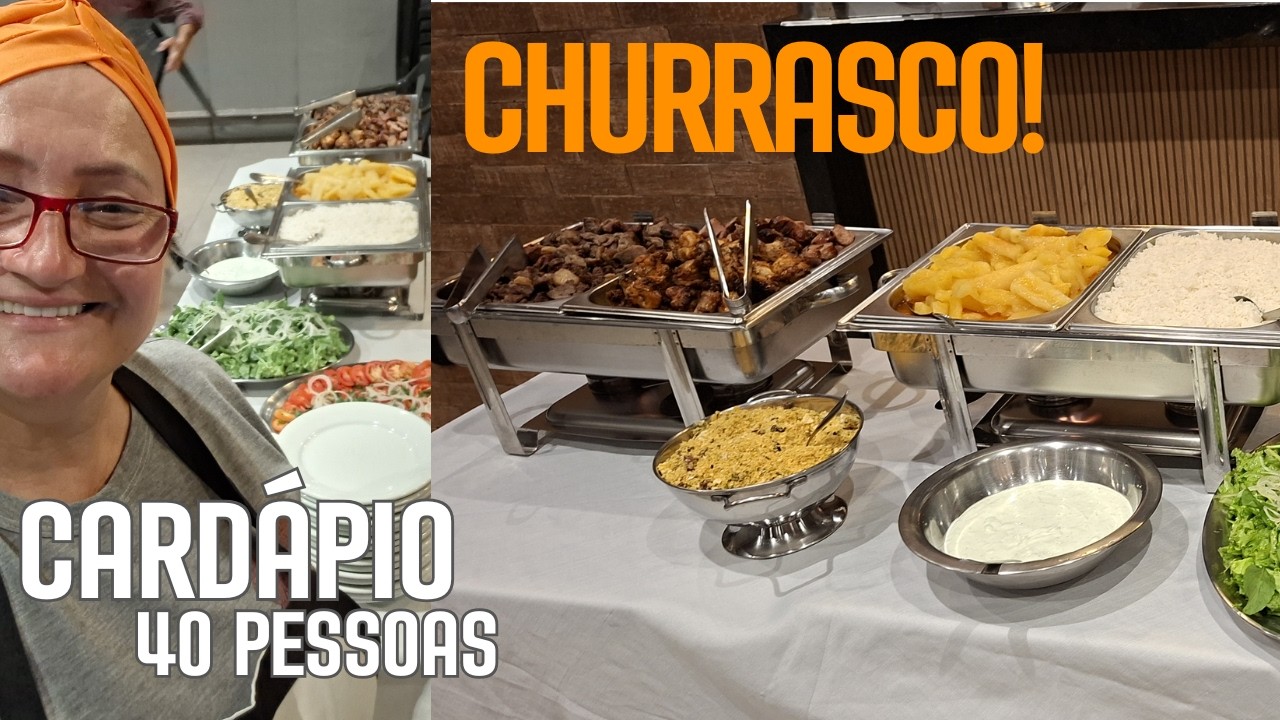 Cardápio de Churrasco Simples para 40 Pessoas 🍖🔥 Completo e Sem Complicação!