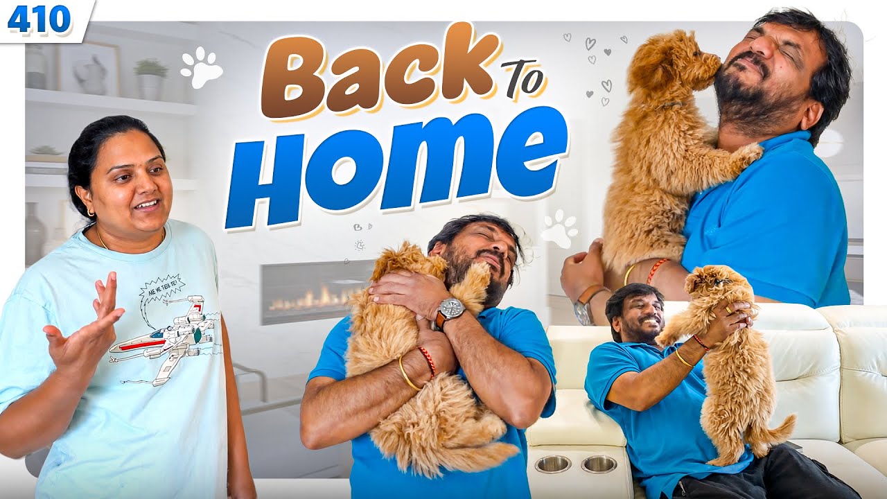 Leos&rsquo;s reaction after 3 days.. 🥰😂| Back to HOME | VAAS Family |Telugu Vlogs 