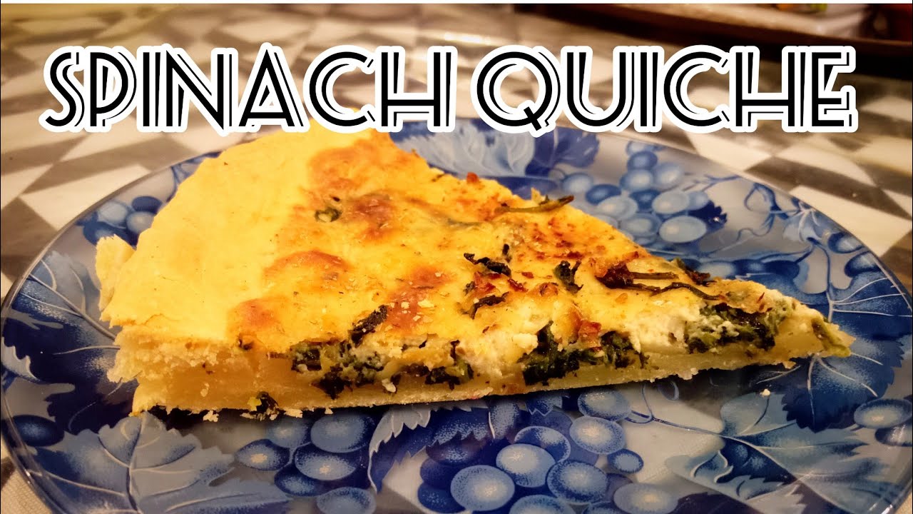 Spinach Quiche Recipe by Mimi Creations.