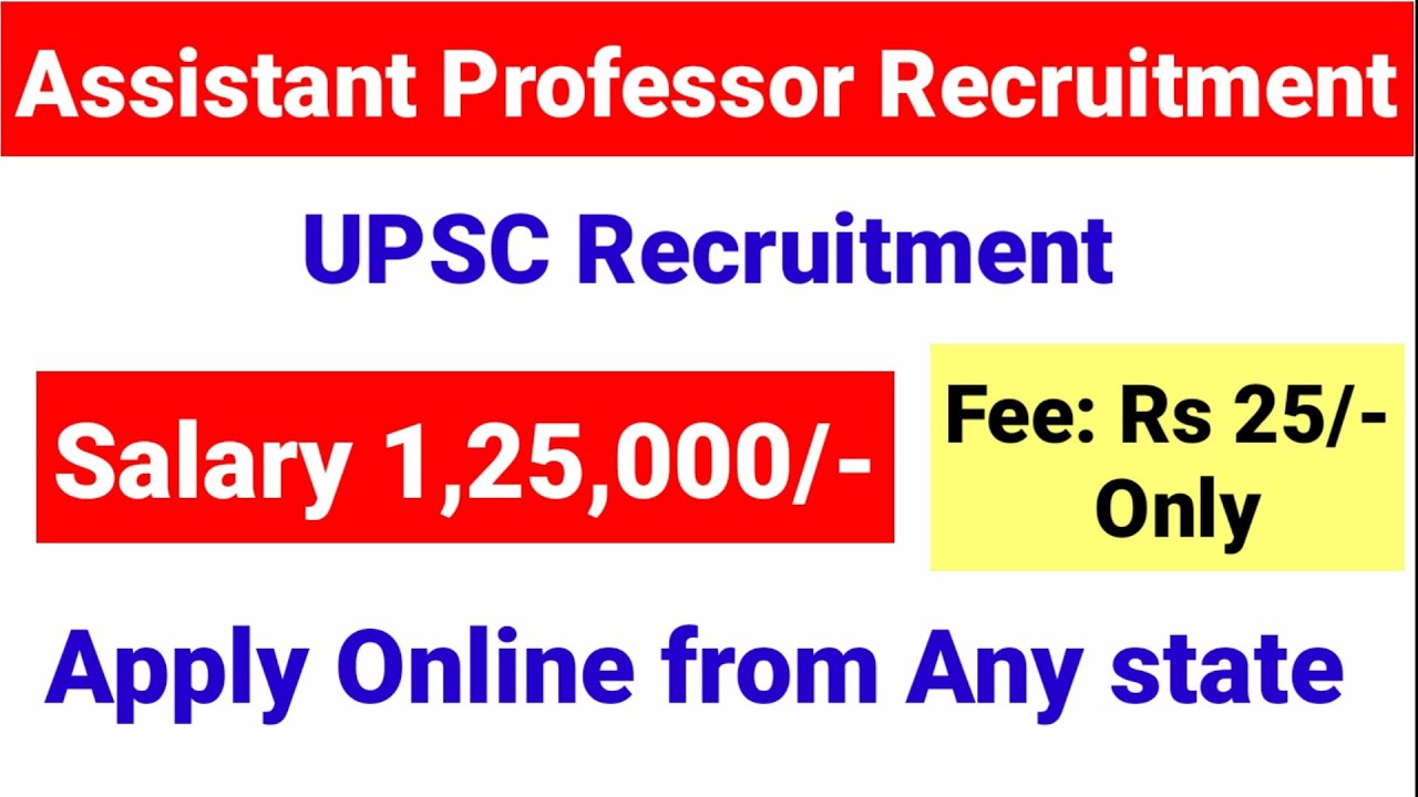 PERMANENT TEACHING POST RECRUITMENT 2022 | UPSC Recruitment | University of Delhi RECRUITMENT