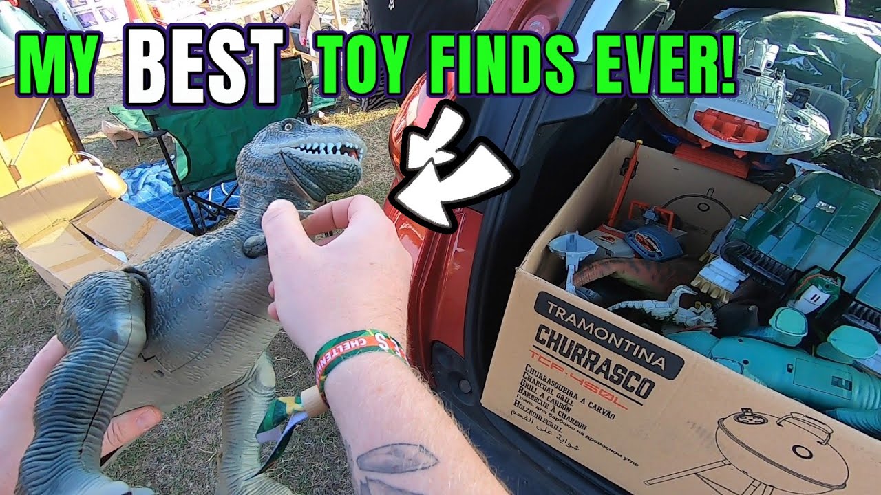 Toy Hunting Madness at the Car Boot Sale! My BEST Vintage Toy Haul Ever