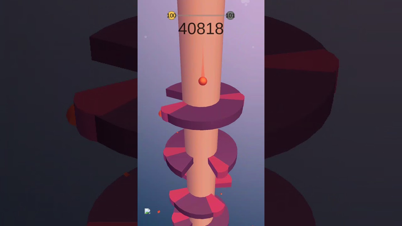 Helix jump last level(100)hacked,high score 68471