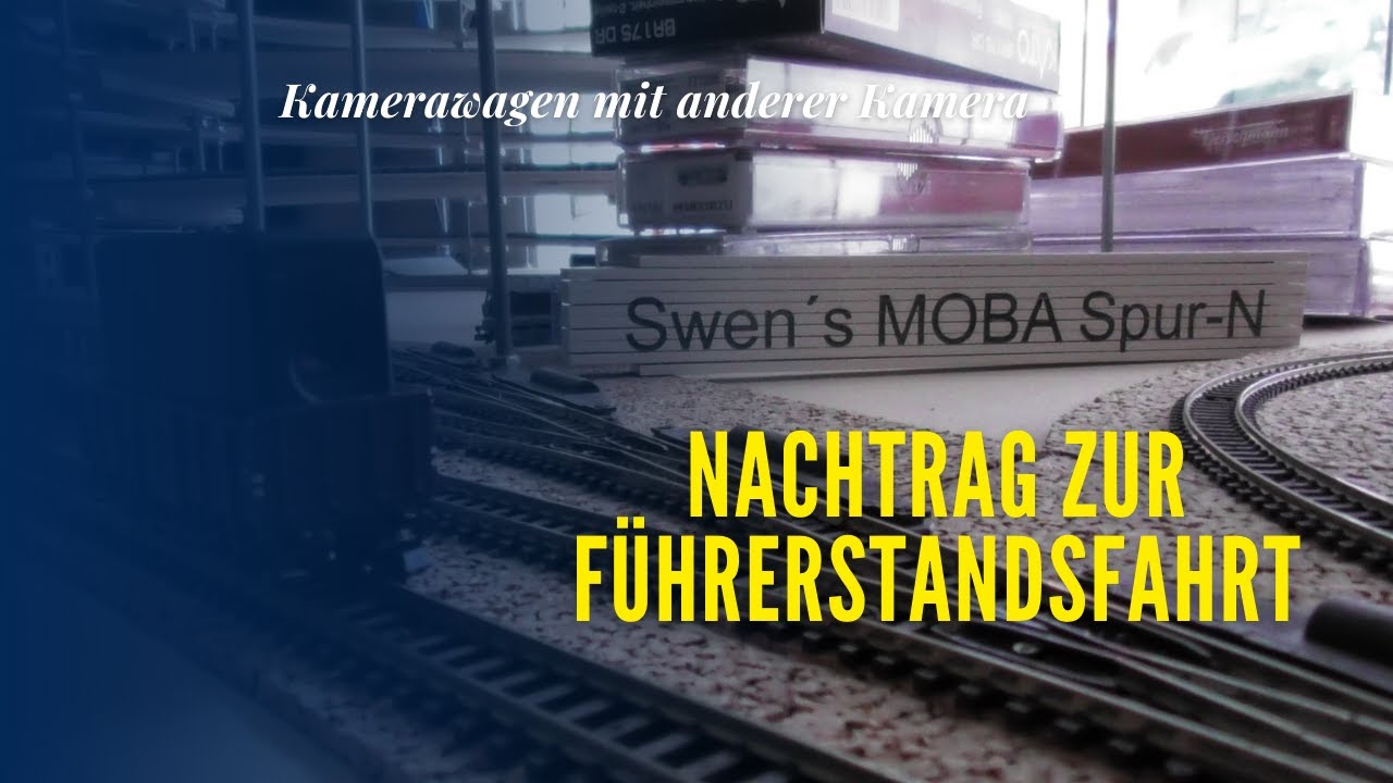 So sieht die Modellbahn aus der Zug-Perspektive aus!