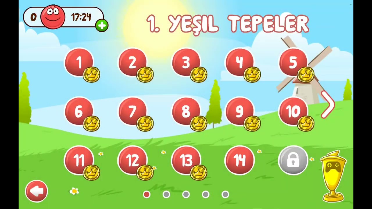 Red ball oynadım