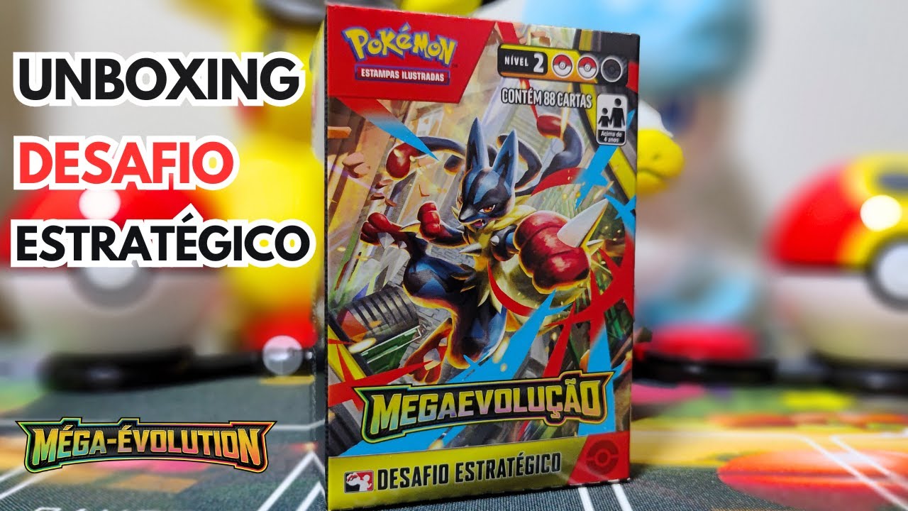 Unboxing Desafio Estratégico Mega Evolução