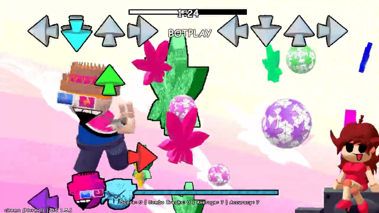 FNF { High effort Collection ( Dave and bambi ) OS engine Song : cinema
