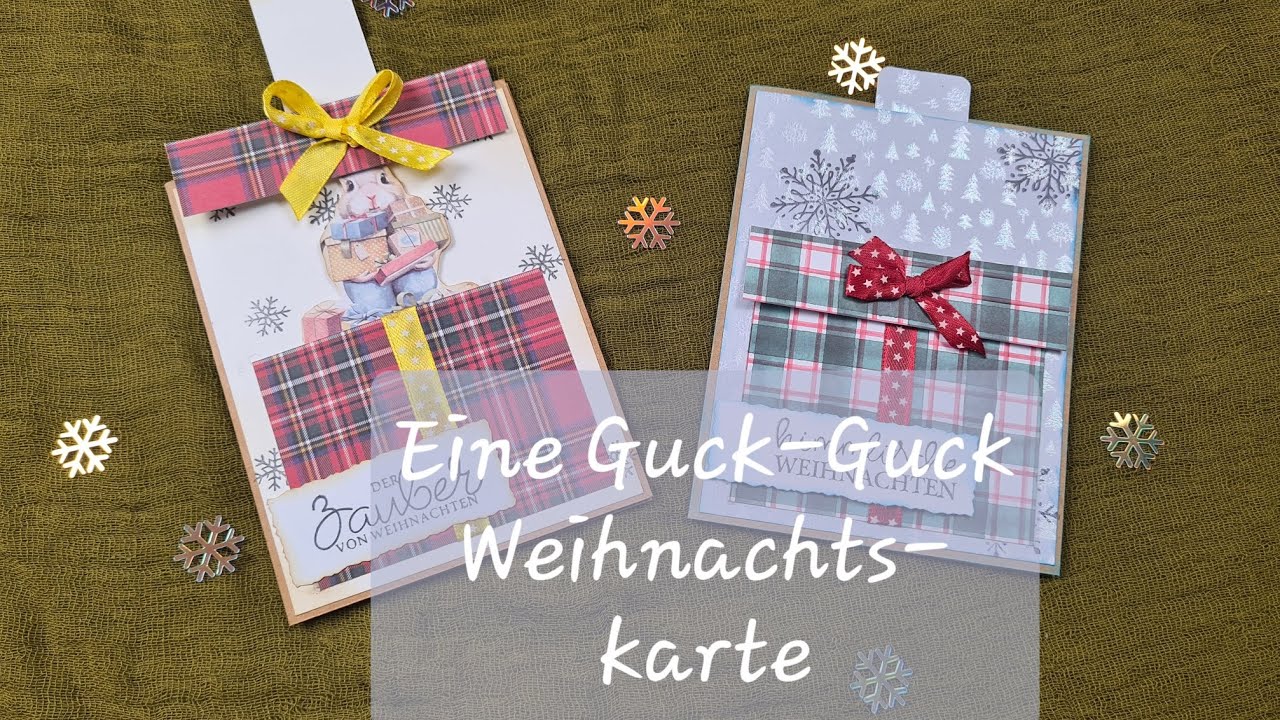 Eine Guck - Guck Weihnachtskarte