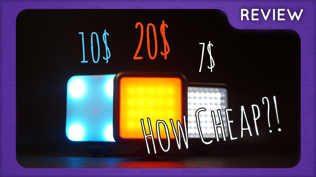 10$ Andoer VS 20$ Ulanzi VL49 RGB LIGHT Review - Cheapest Budget Options?