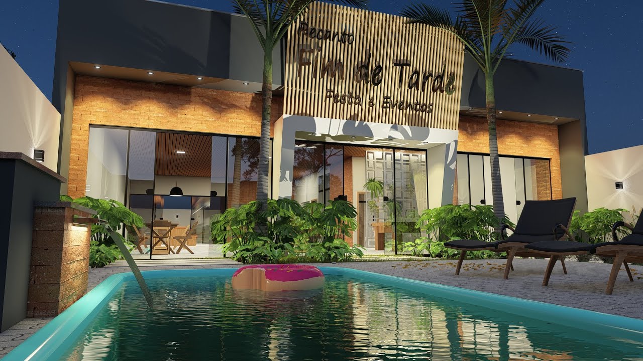 PROJETO SALÃO PARA EVENTOS ( RECANTO FIM DE TARDE ) ( P - 182 )