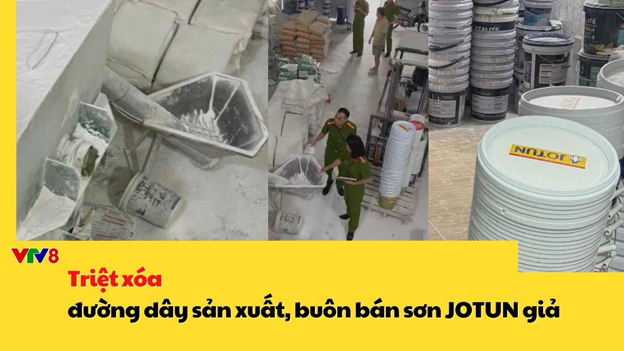 Công an TP Đà Nẵng đã triệt phá đường dây sản xuất, buôn bán sơn JOTUN giả