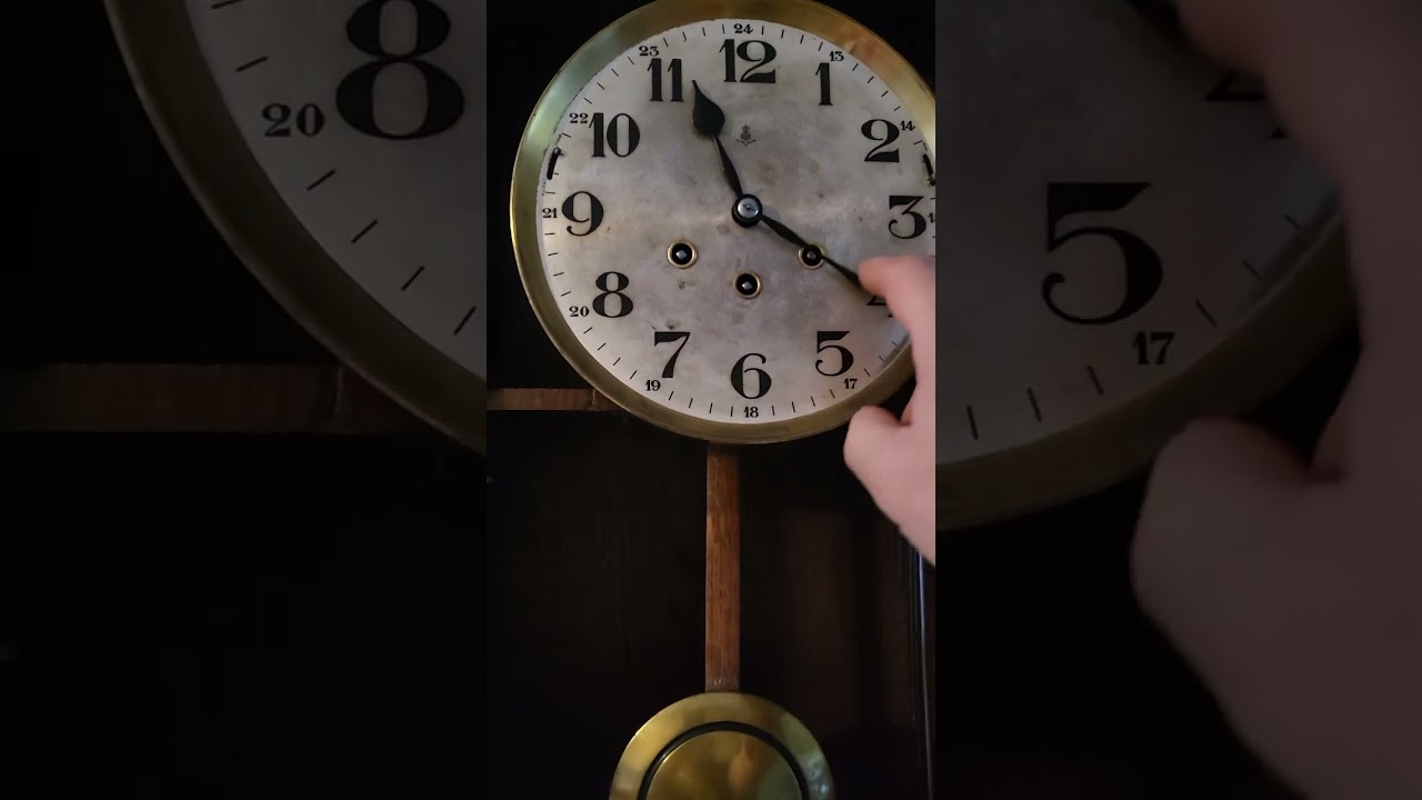 Very rare Gustav Becker Westminster and Whittington chime wall clock