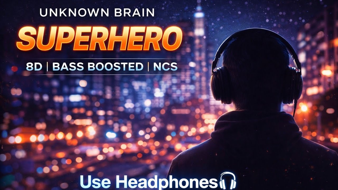 Unknown Brain | Superhero | 8D Bass Boosted [ NCS Copyright Free Music 💥 ( Paul Flint - Savage )