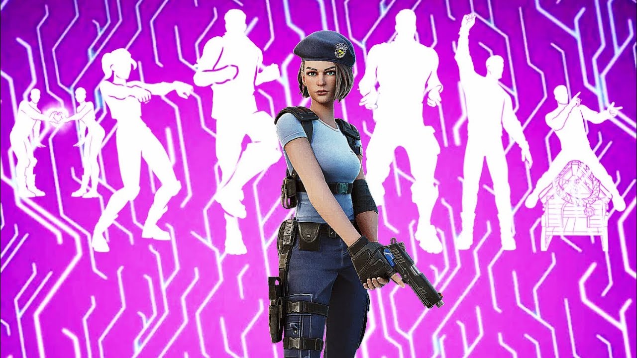 Fortnite JILL VALENTINE – Icon Series Emotes & Dance Showcase!