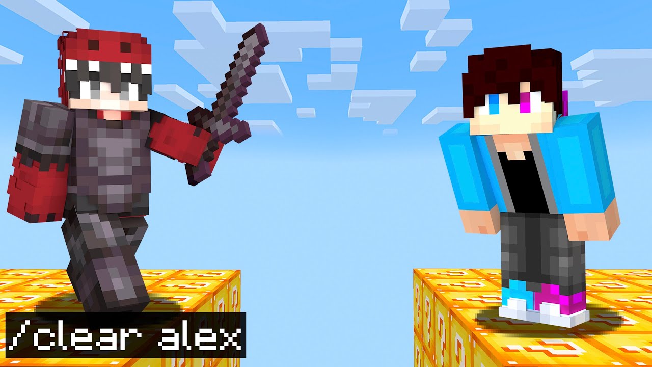 Valsspelen Met /CLEAR In Een Lucky Skyblock