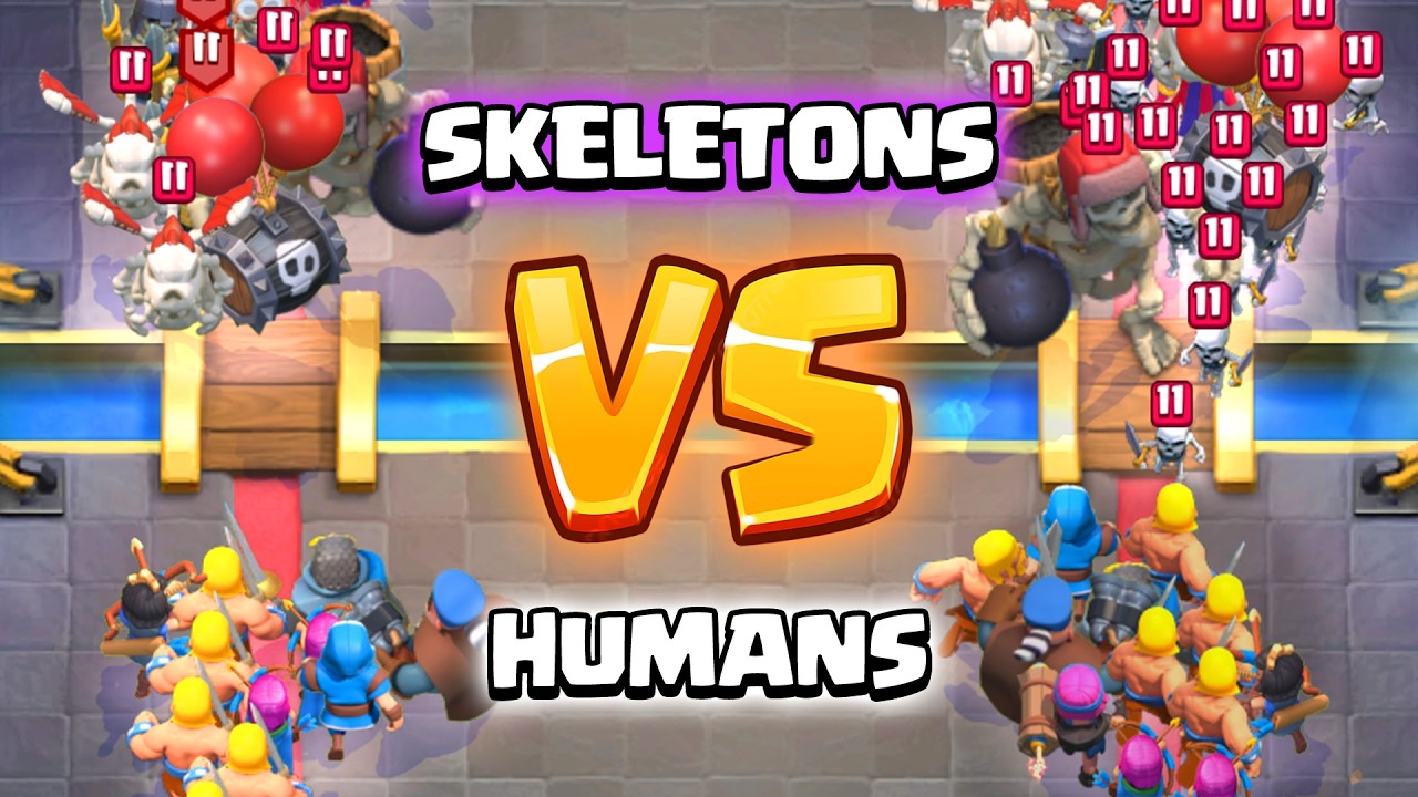 Skeletons VS Humans| Clash Royale Tournament