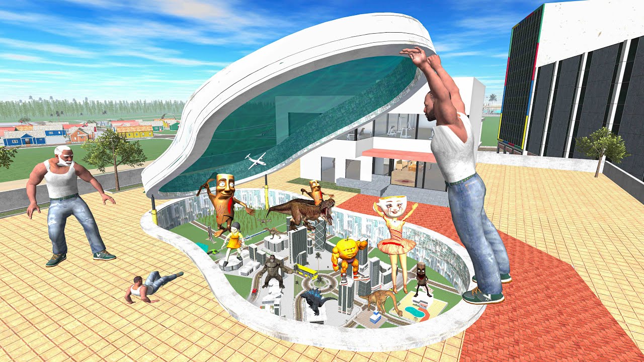 Franklin Found Secret Tiny Zombie Brainrot City Under Pool &ndash; INDIAN BIKES DRIVING 3D