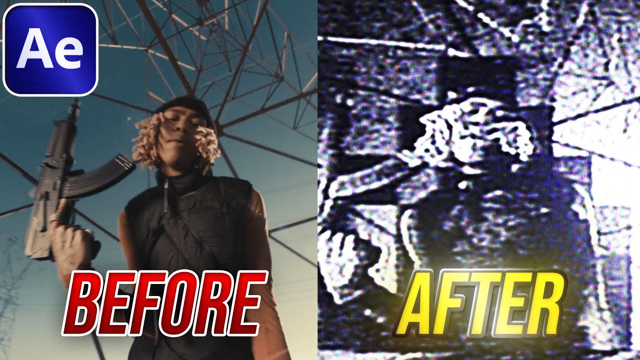 INSANE Dark Pixel Glitch Effect in After Effects (NO PLUGINS)