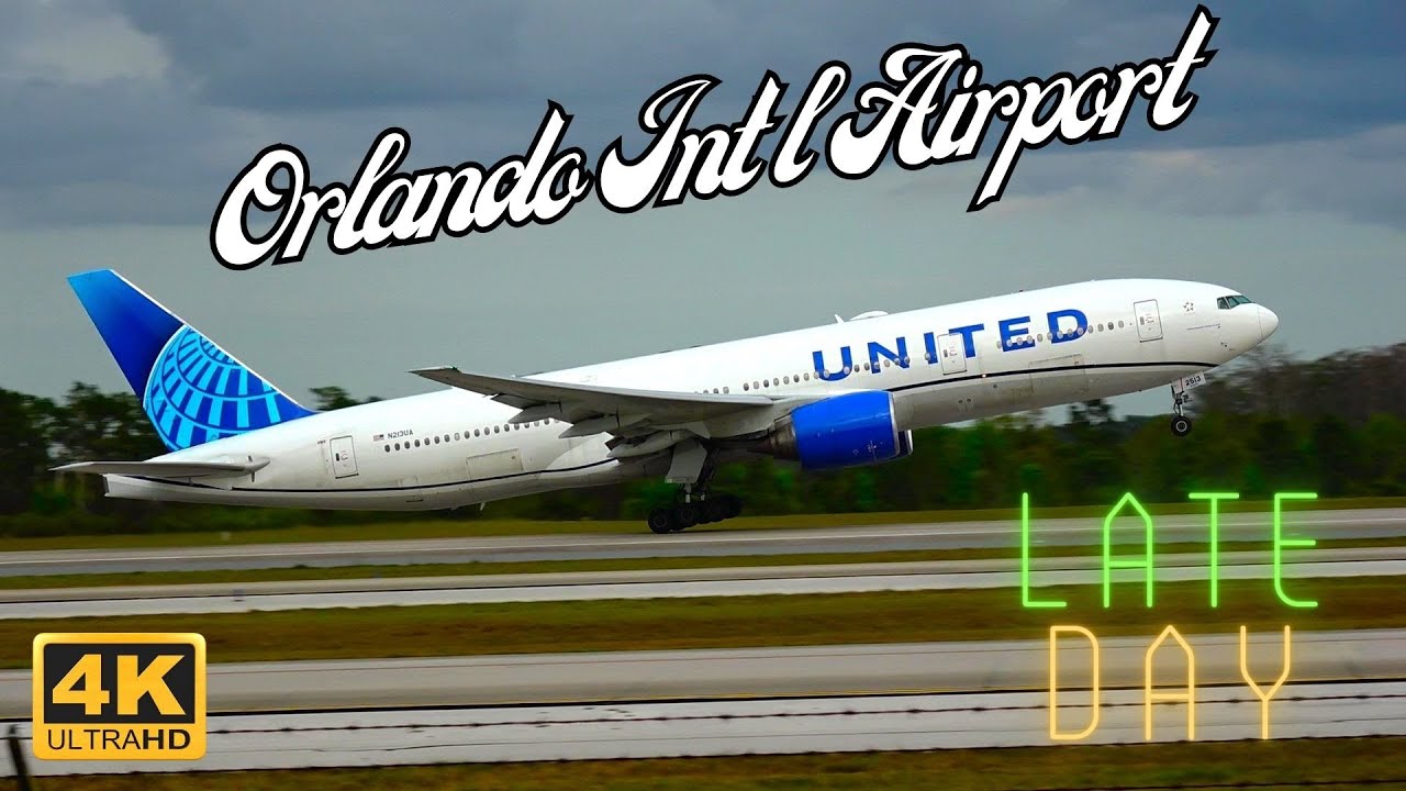 #4K LATE DAY 3/01/24 ORLANDO INT'L AIRPORT #aviation #avgeeks #new #plane #awesome #planespotting