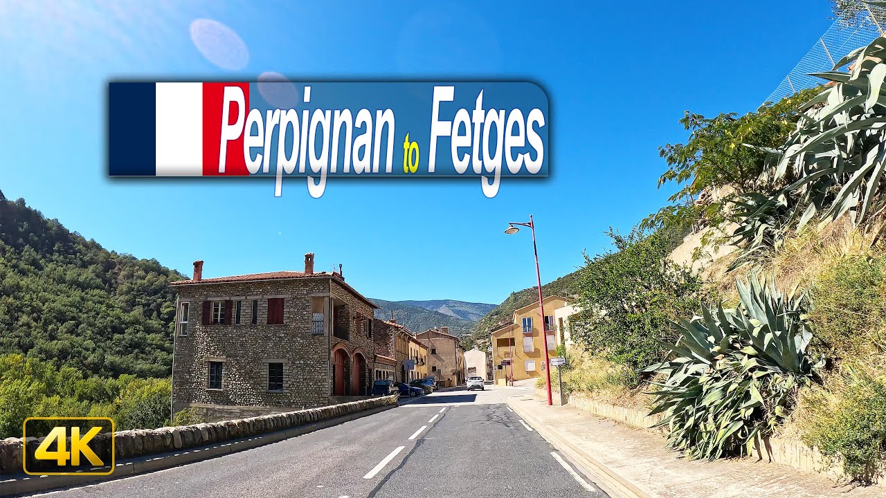 Driving through the French Pyrenees Mountains from the City of Perpignan to Fetges 🇫🇷