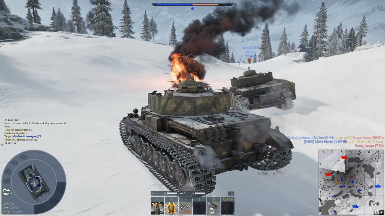 War Thunder Tank Battle (32) No Commentary