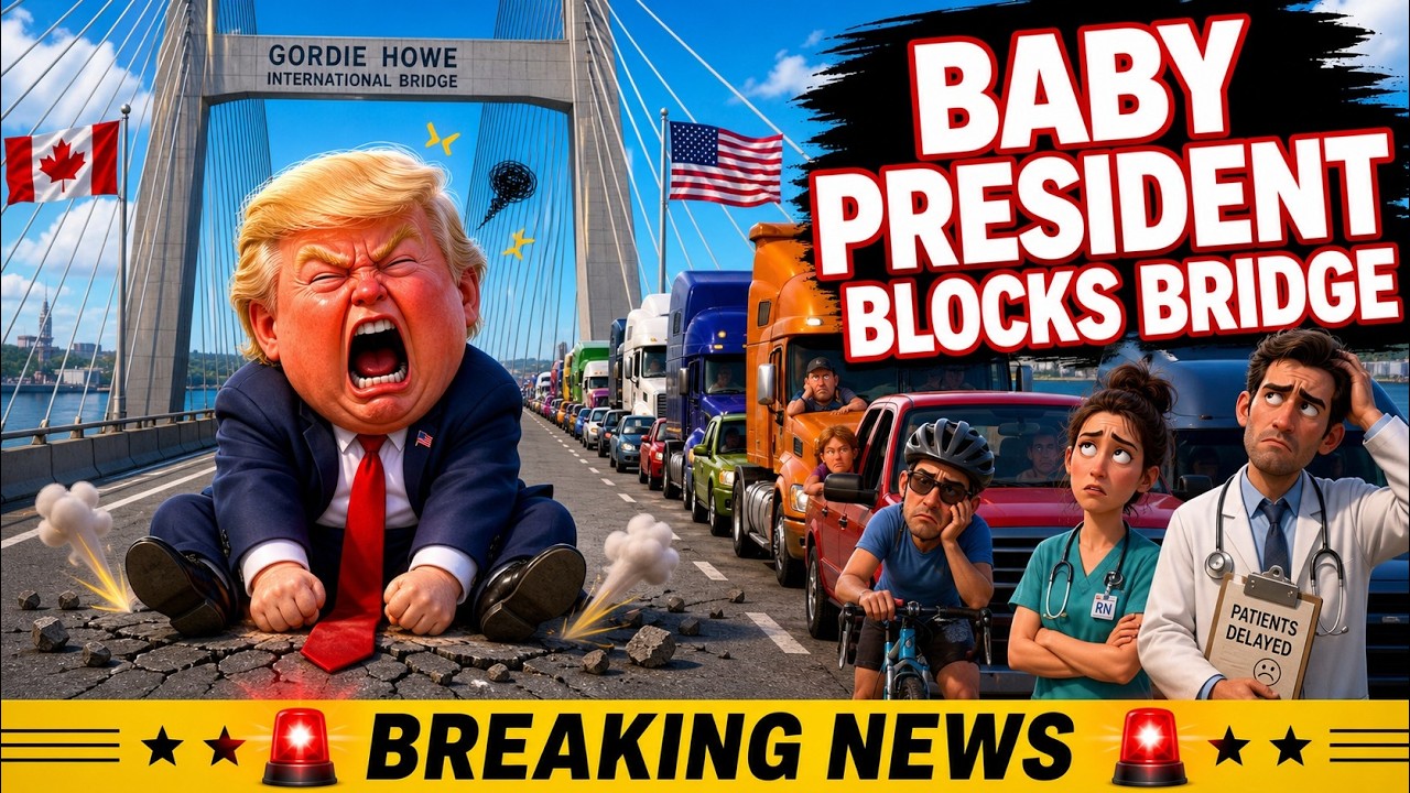 Baby President Blocks Bridge Opening (Trump Satire Song)