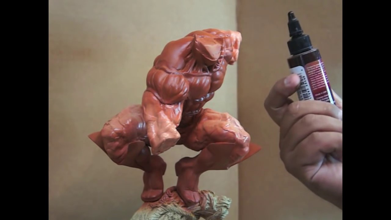 painting a 1/4 scale wolverine