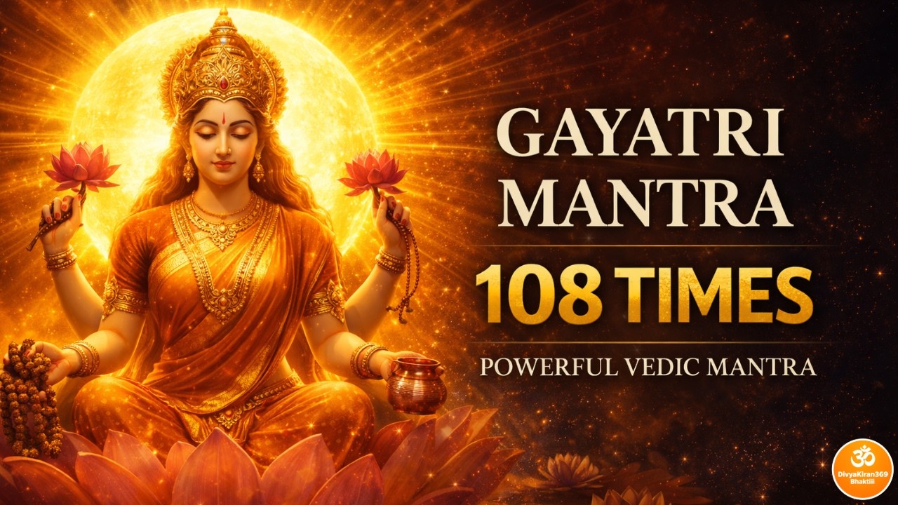 Gayatri Mantra 108 Times | Wisdom, Knowledge, Peace & Spiritual Awakening  #viral #trending #bhakti 