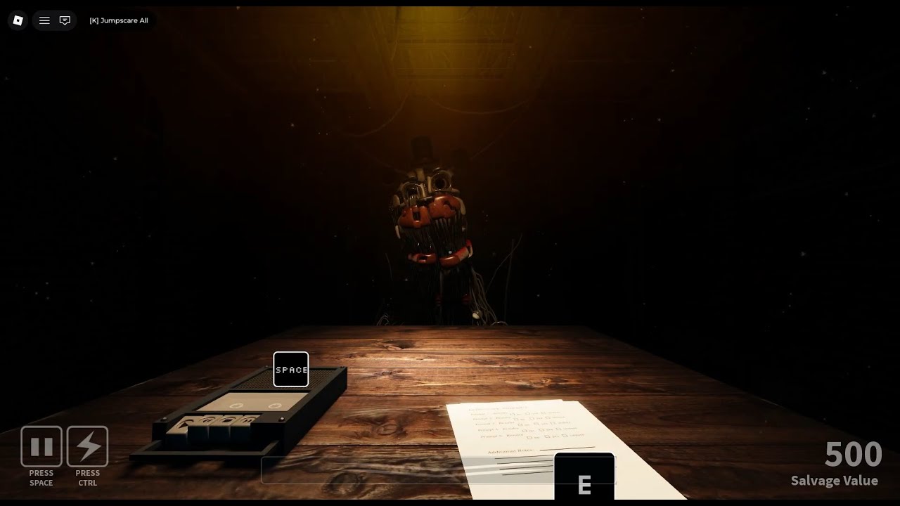 Roblox- FNAF Co-op: FNAF 6 | Monday [SOLO]