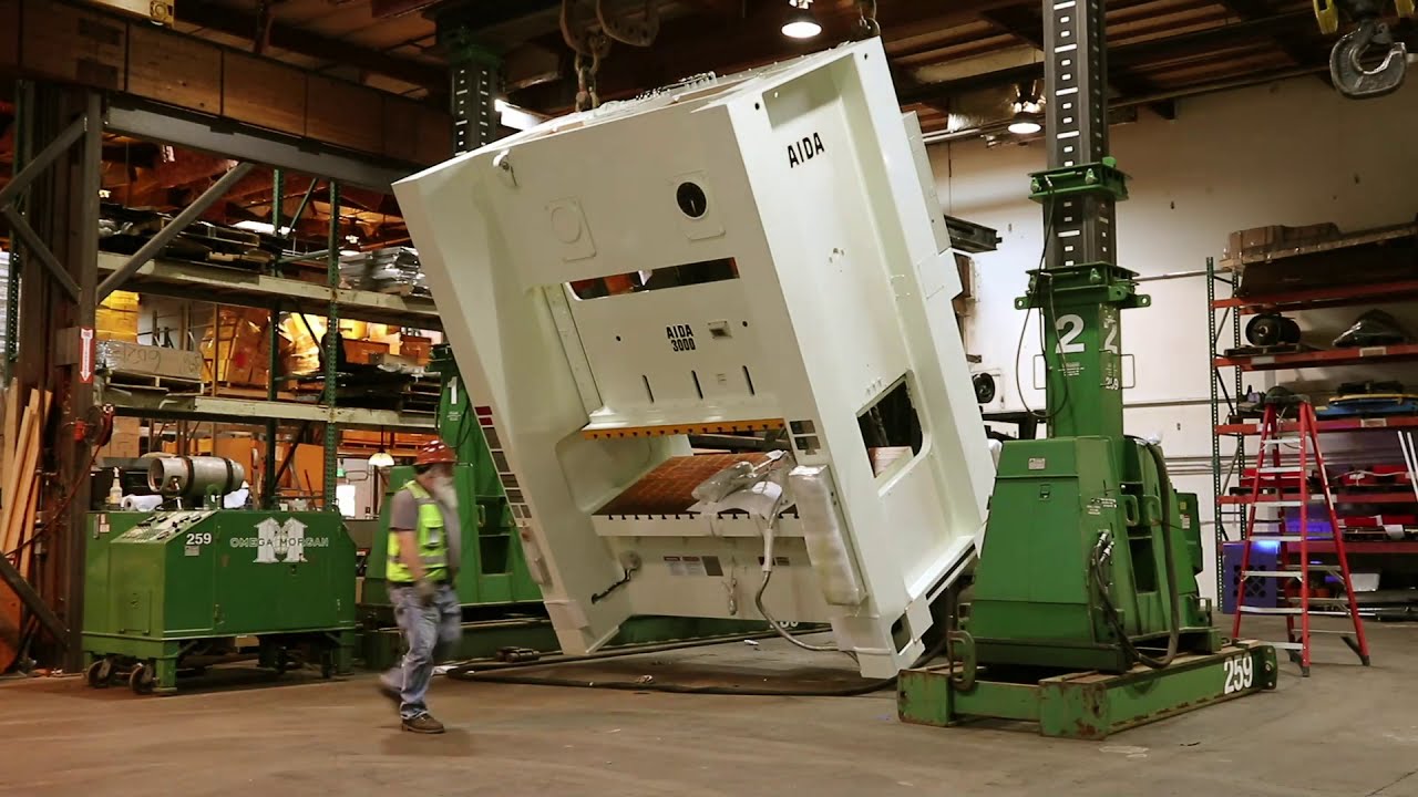 Aida Punch Press Installation Time Lapse