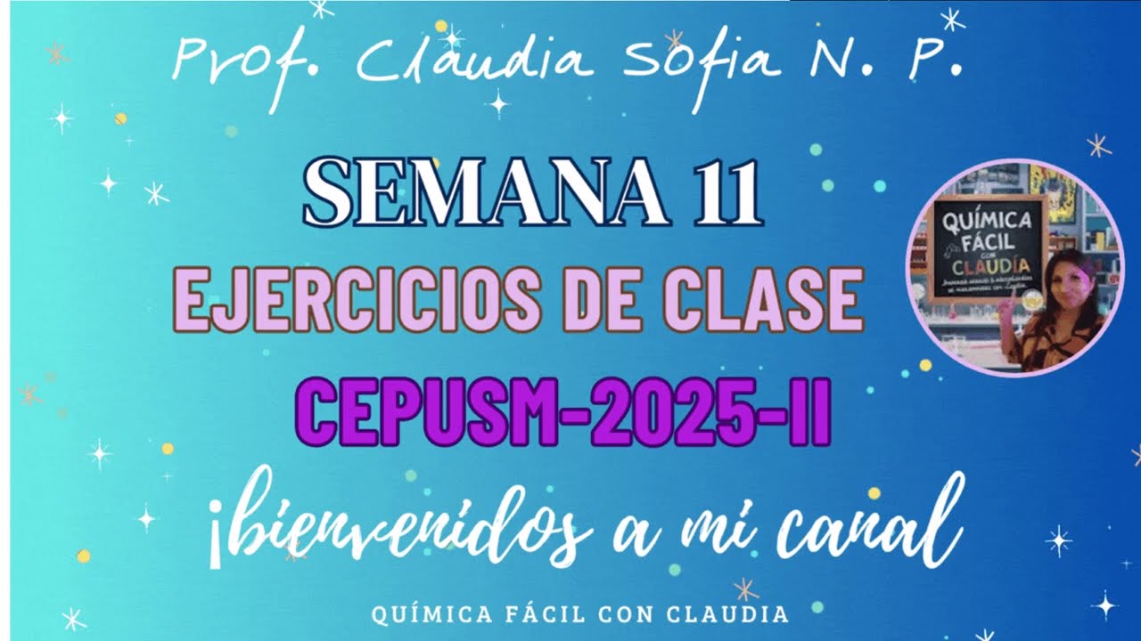 Semana 11   Química 2025 II SOLUCION CLASE
