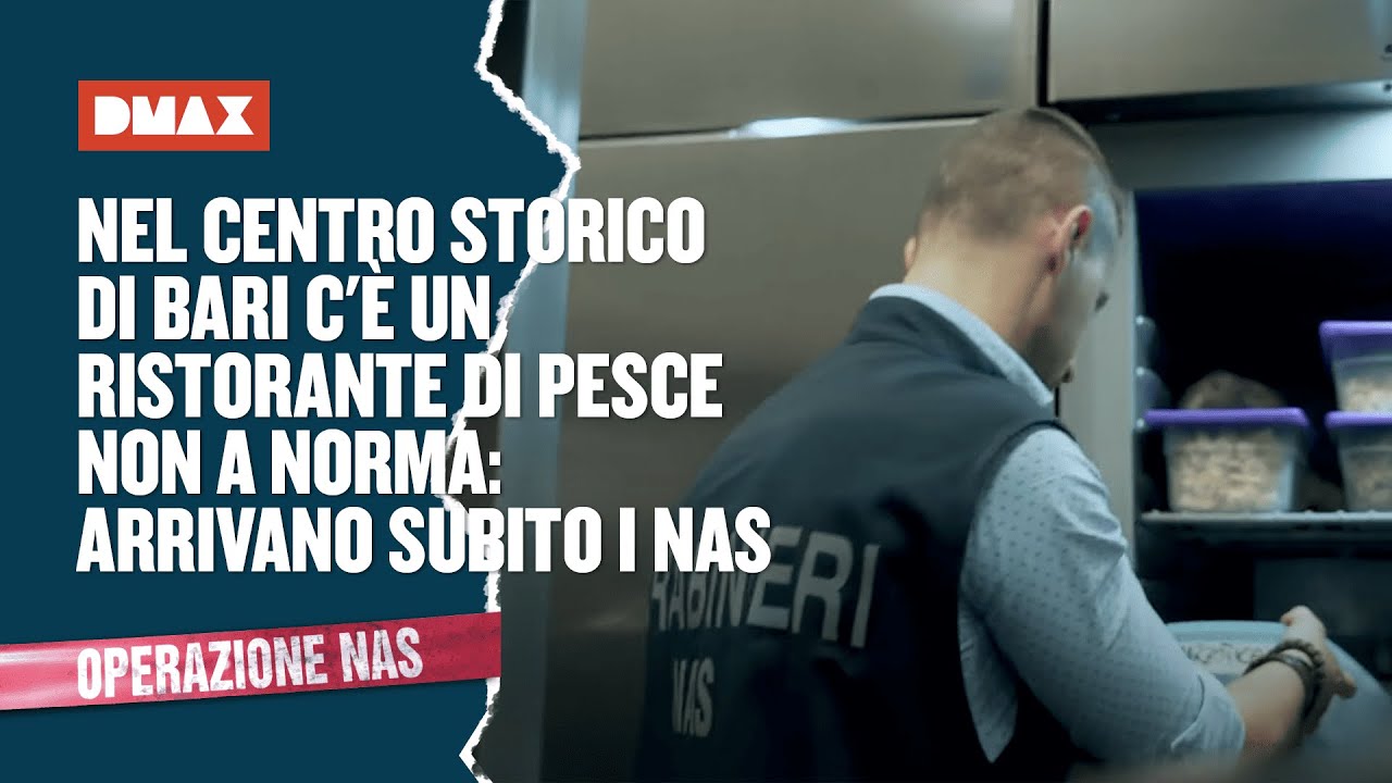 Nel centro storico di Bari c'è un ristorante di pesce non a norma: arrivano subito i NAS
