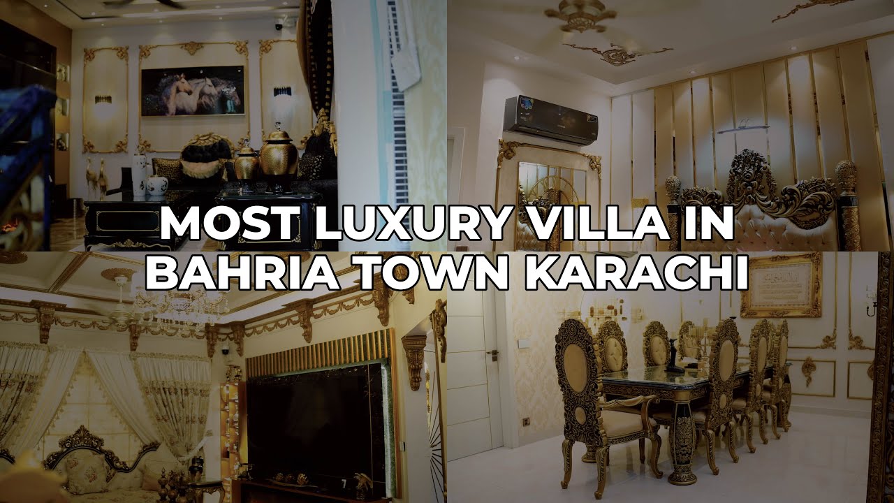 Inside Tour of Most Luxury Villa Bahria Town Karachi | Villa Construction Bahria Town Karachi